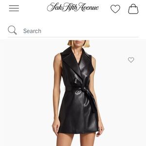 Alice and Olivia Leather dress OR vest